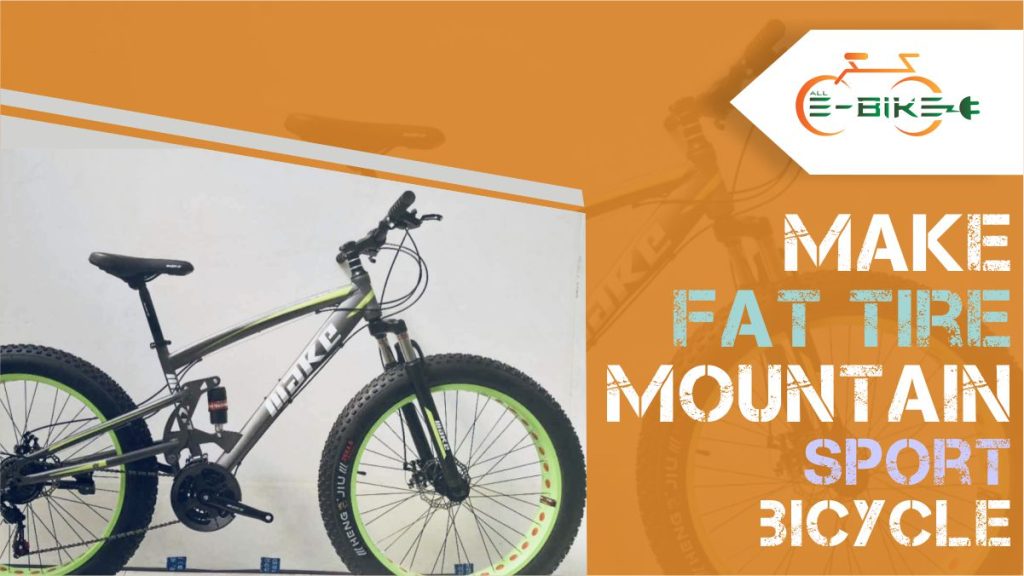 Make fat tire mountain sport bicycle