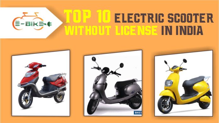 Top 10 Electric Scooter Without License in india - All About Electric Bikes